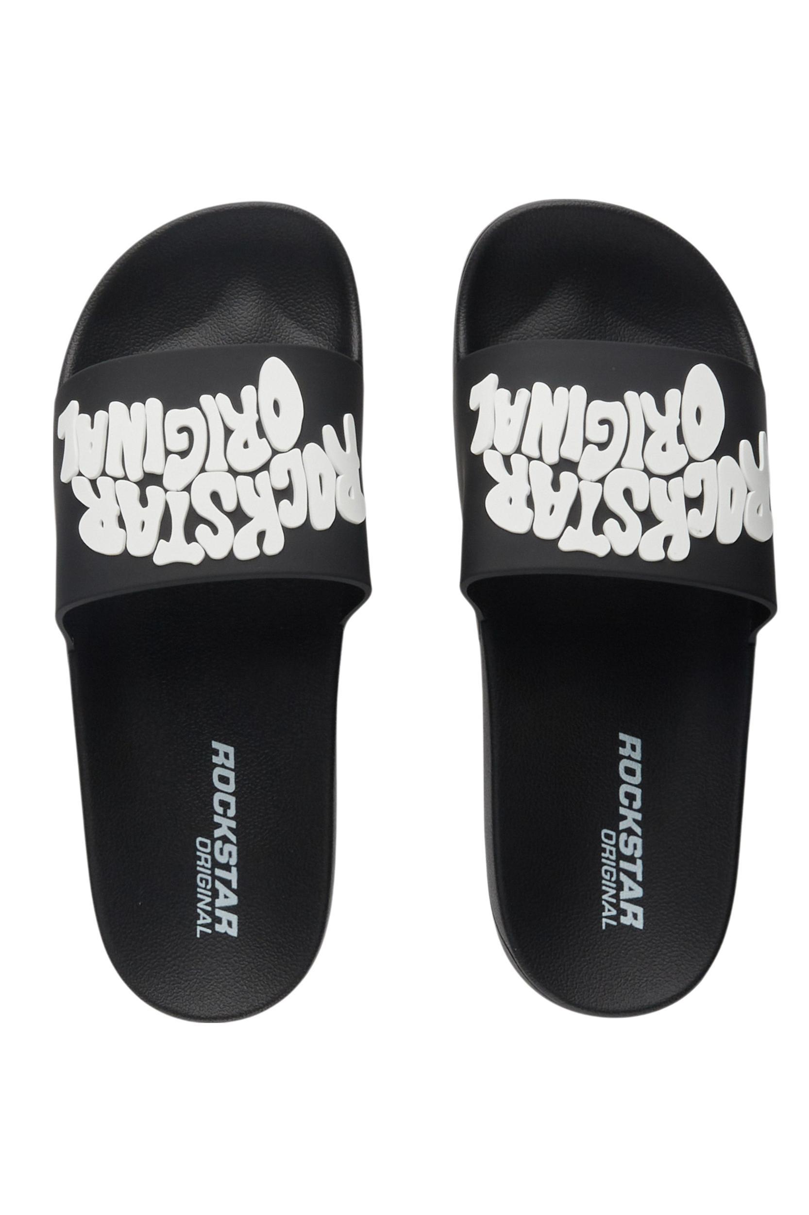 Boys Shift 2.0 Black/White Slides Boys Product Image