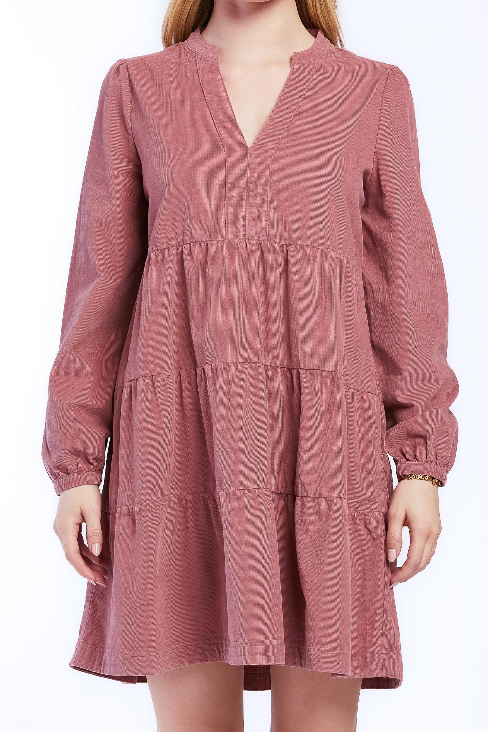 Justice Rolled Tab Sleeve Button Down Midi Dress Flap Chest Pocket Product Image