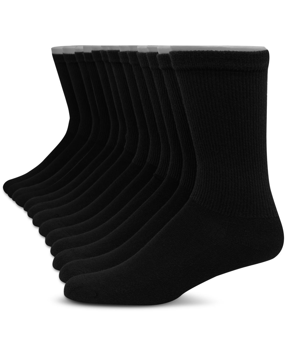 Hanes Ultimate Men's 12-Pack Soft & Durable Crew Socks, Size: 12-14, White Product Image