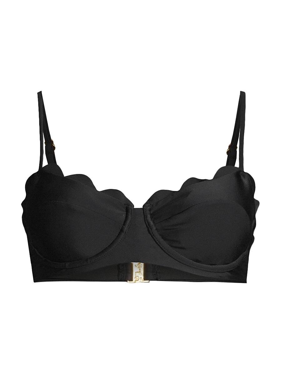 Womens Leyla Scalloped Underwire Bikini Top Product Image