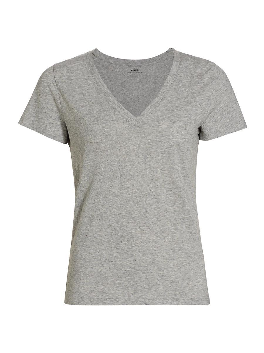 Essential Pima Cotton V-Neck Tee Product Image