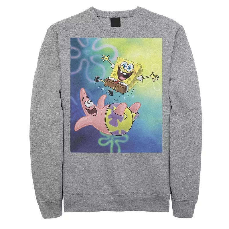 Men's Nickelodeon Spongebob Squarepants Patricks Star Best Buddies Graphic Fleece Pullover, Size: Large, Black Product Image