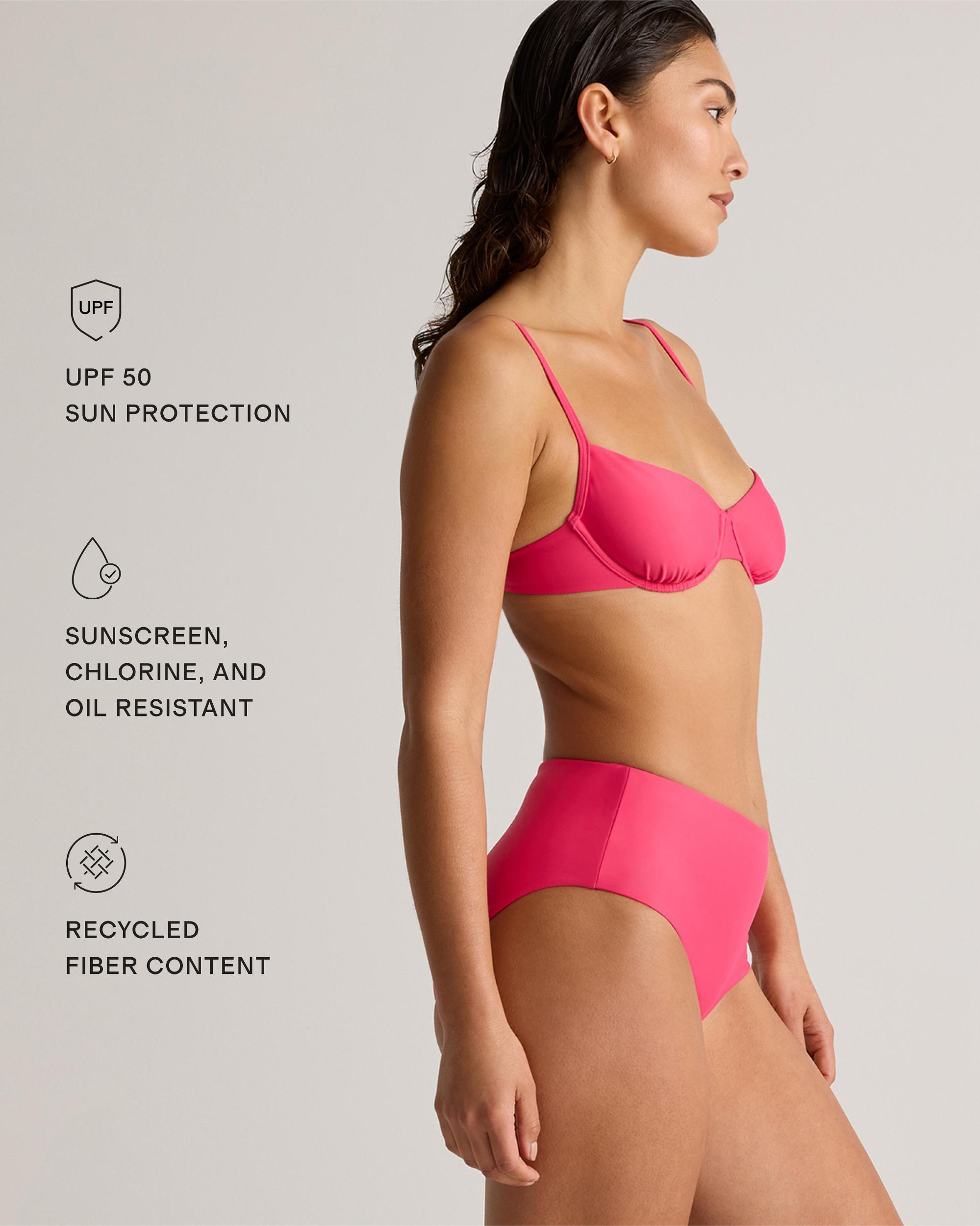 Quince | Women's Italian Demi Bikini Top Size XS, 78% Recycled Polyamide, 22% Spandex Product Image