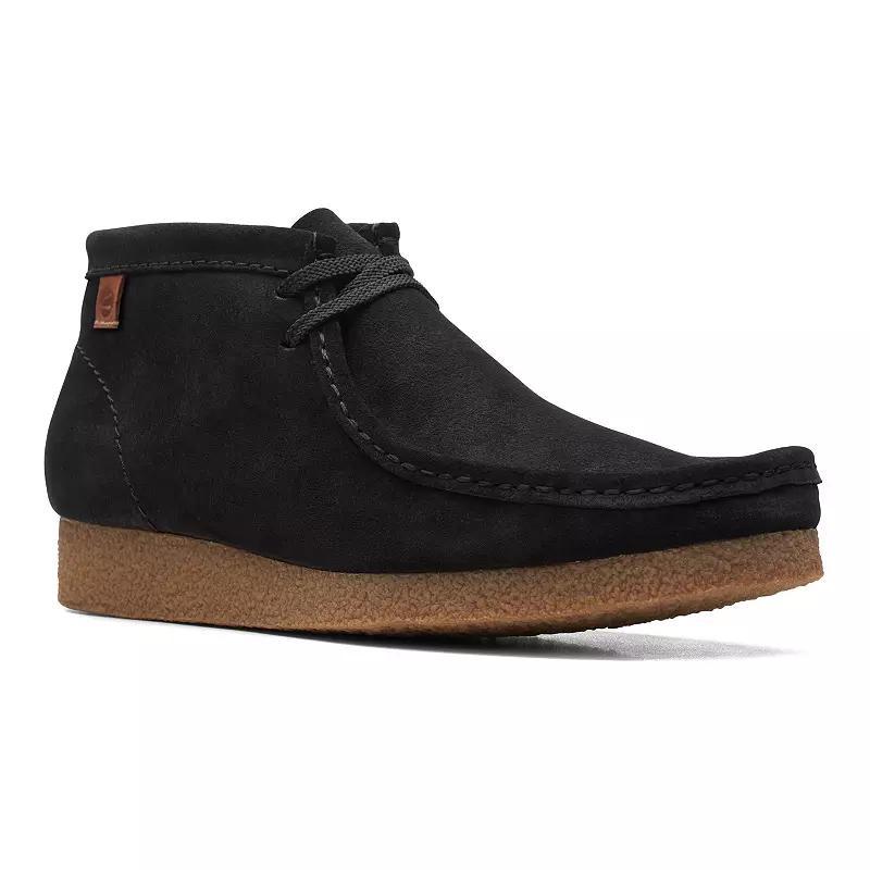 Clarks® Shacre Men's Suede Chukka Boots, Size: 7.5, Black Suede Product Image