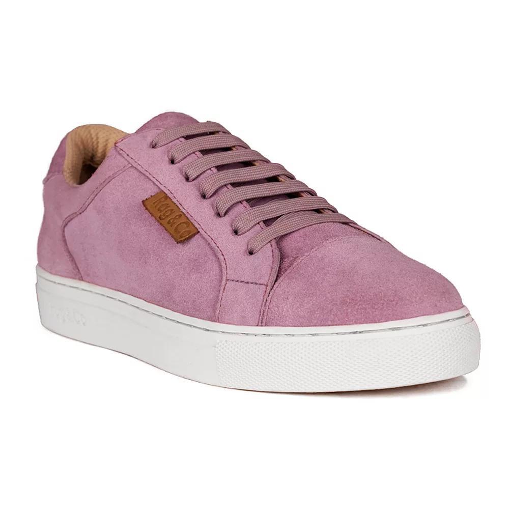 Rag & Co Ashford Women's Leather Sneakers, Size: 5, Pink Product Image