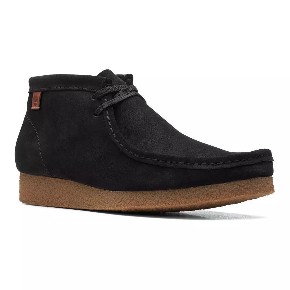 Clarks® Shacre Men's Suede Chukka Boots, Size: 7.5, Black Suede Product Image