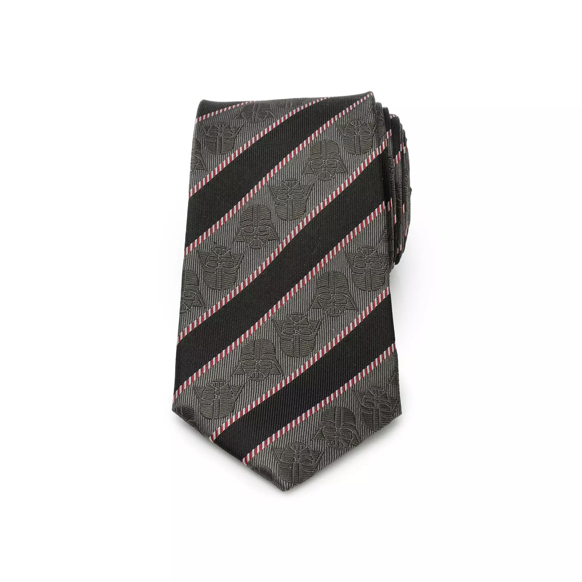 Men's Star Wars Pattern Tie, Vader Black Stripe Product Image