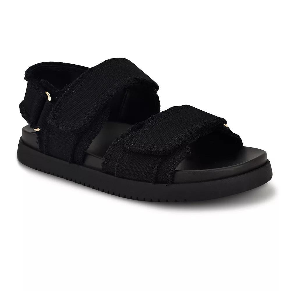 Nine West Jumpy Women's Slide Footbed Sandals, Size: 10, Black Product Image