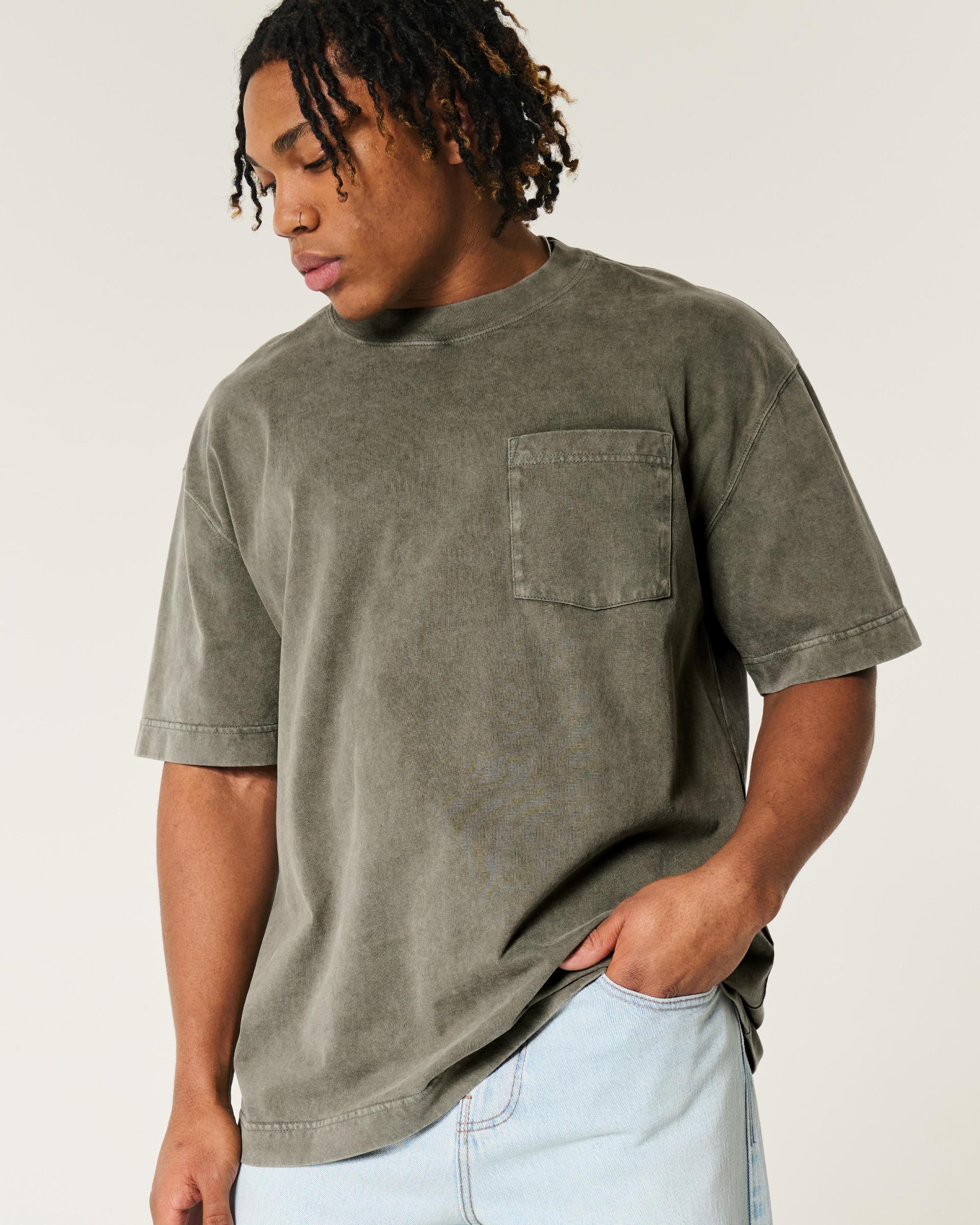 Boxy Heavyweight Washed Crew T-Shirt Product Image