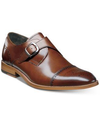 Stacy Adams Duncan Men's Leather Monk Strap Dress Shoes, Size: 11, Red Product Image