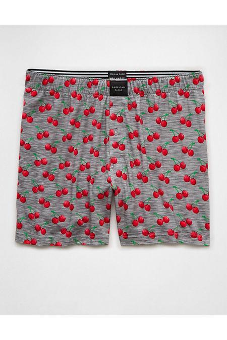 AEO Men's Cherries Slim Knit Ultra Soft Boxer Short Men's Product Image