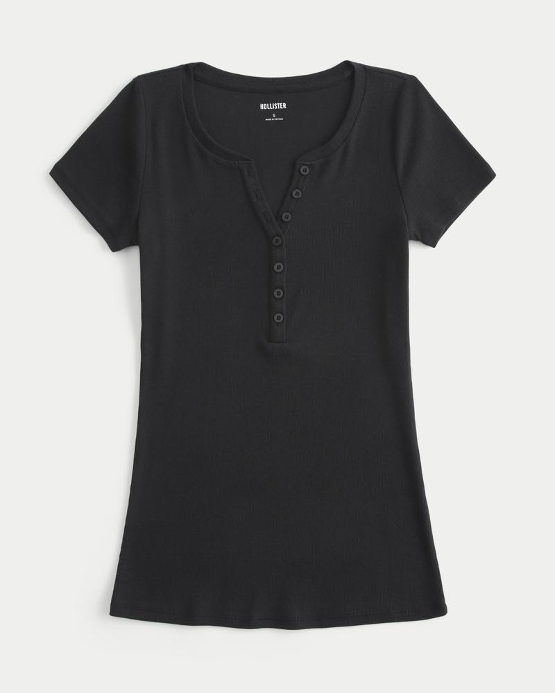Short-Sleeve Henley Product Image