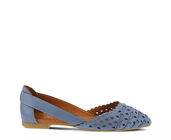 Spring Step Delorse Women's Leather Flats, Size: 35, Blue Blue Product Image