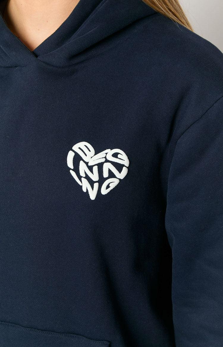 Beginning Navy Lovey Bubble Hoodie Product Image