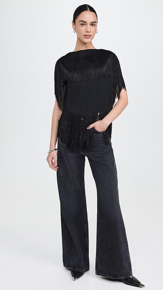 MM6 Maison Margiela Fringe Top | Shopbop Product Image