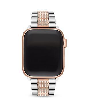 Michael Kors Womens Two-Tone Stainless Steel 3840mm Apple Watch Strap Product Image