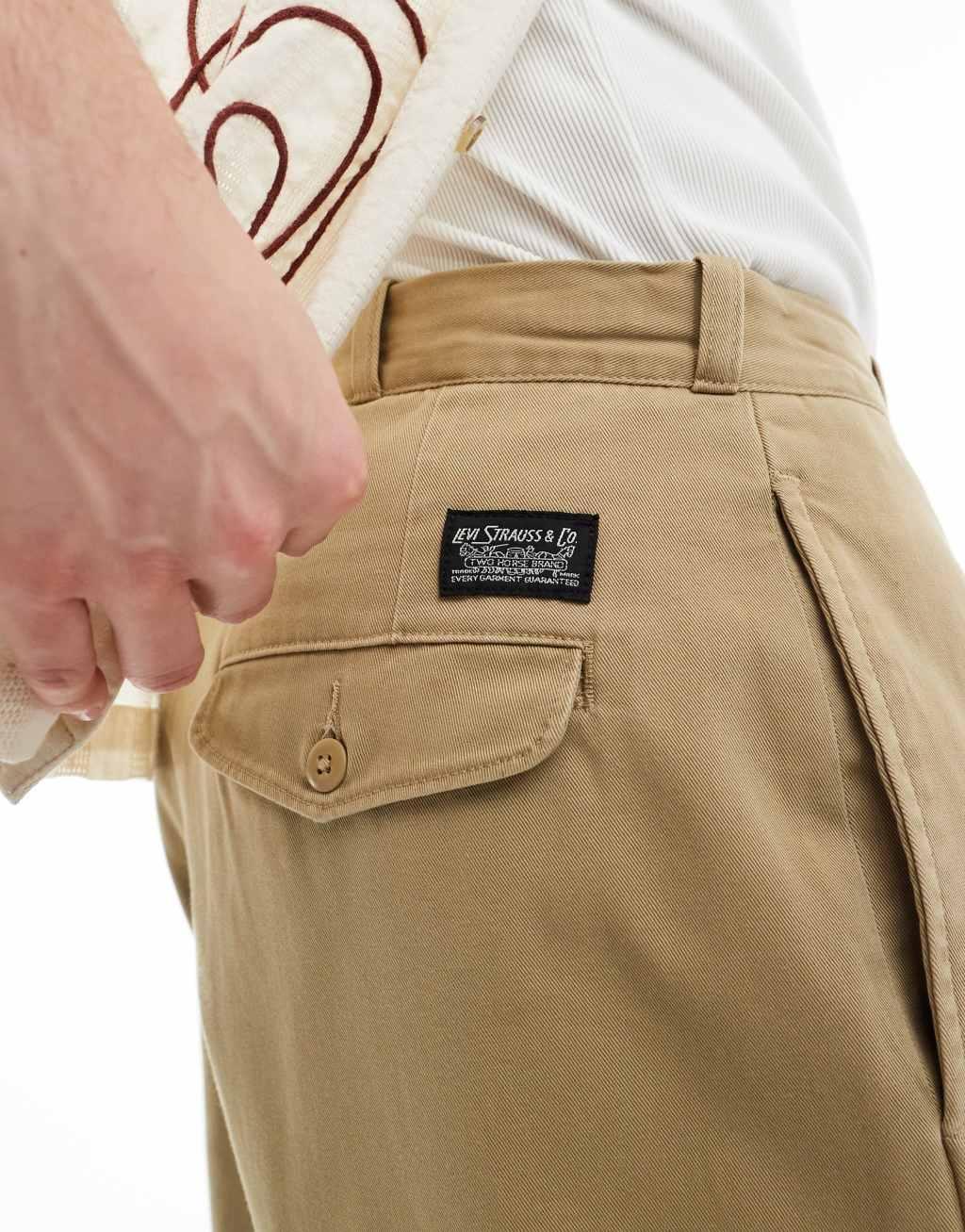 Levi's Skateboarding loose fit chinos in beige Product Image