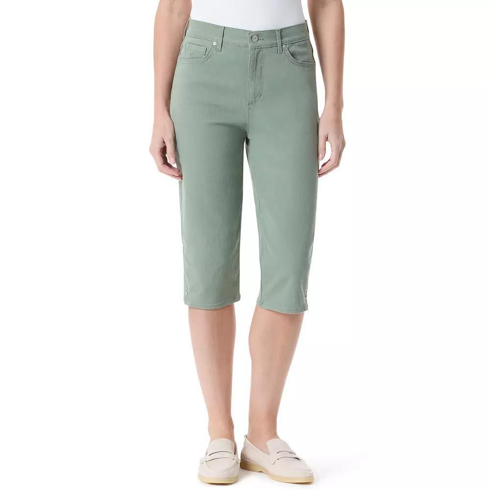 Womens Gloria Vanderbilt Amanda Skimmer Capri Pants Purple Dream Product Image