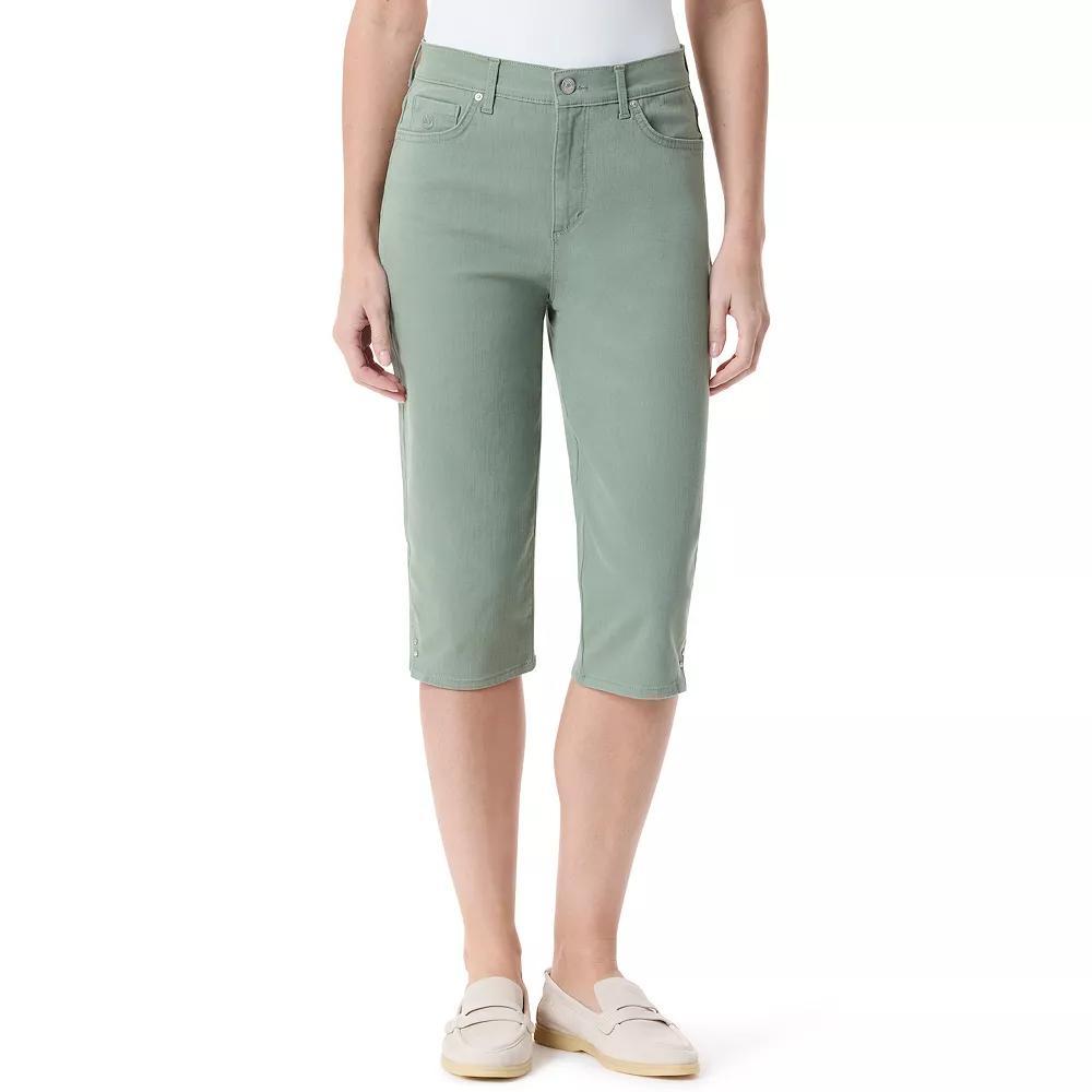 Womens Gloria Vanderbilt Amanda Skimmer Capri Pants Purple Dream Product Image
