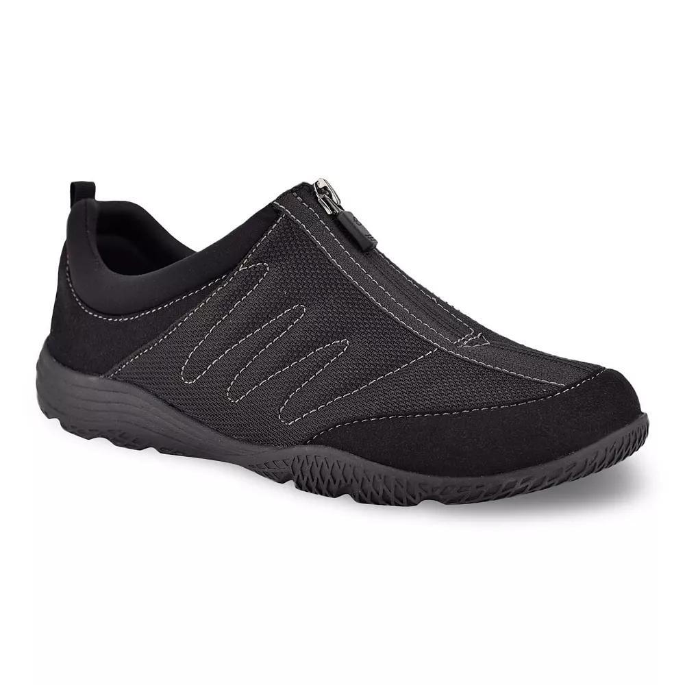 Easy Spirit Bestrong Women's Center Zip Sneakers, Size: 10, Black Product Image