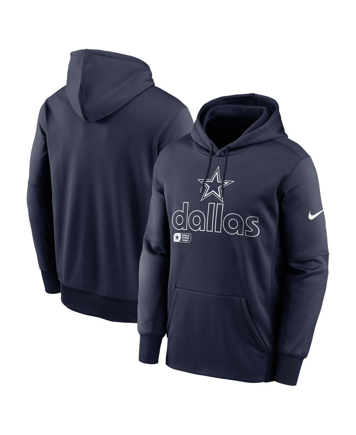 Mens Nike Dallas Cowboys Performance Pullover Hoodie Blue Product Image