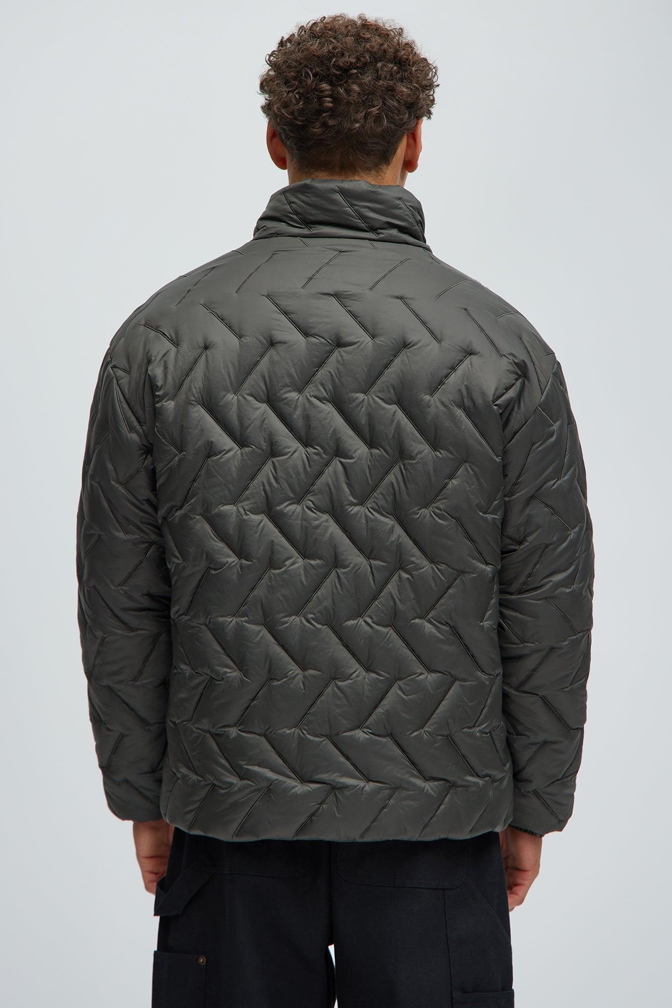 Off Road Quilted Jacket - Charcoal Product Image