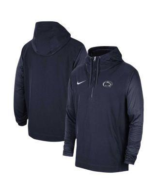 Mens Nike Penn State Nittany Lions 2023 Sideline Player Quarter-Zip Hoodie Jacket Blue Product Image