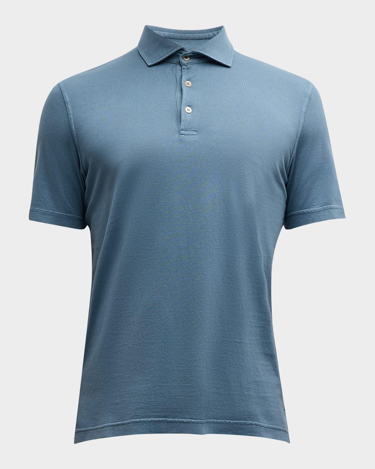 Men's Zero Cotton Jersey Frosted Polo Shirt Product Image