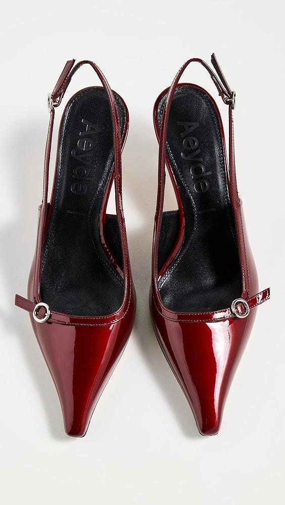 AEYDE Saba Patent Calf Leather Red Metallic Pumps | Shopbop Product Image