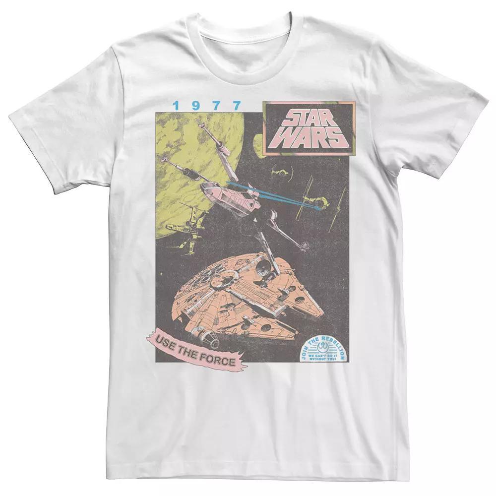 Men's Star Wars Join The Rebellion 1977 Tee, Size: XL, White Product Image