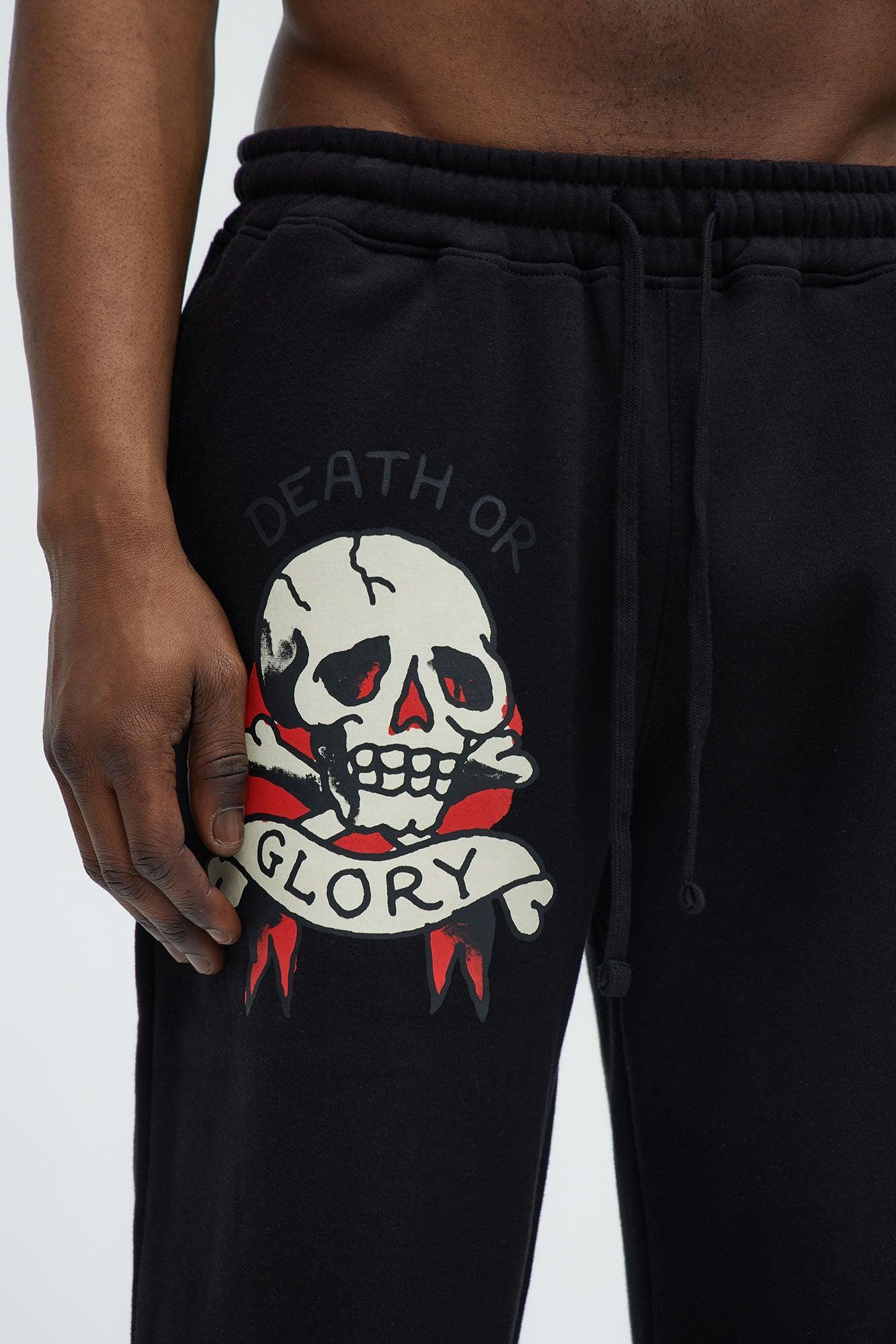 Ed Hardy Skull Glory Slim Sweatpants - Black Product Image