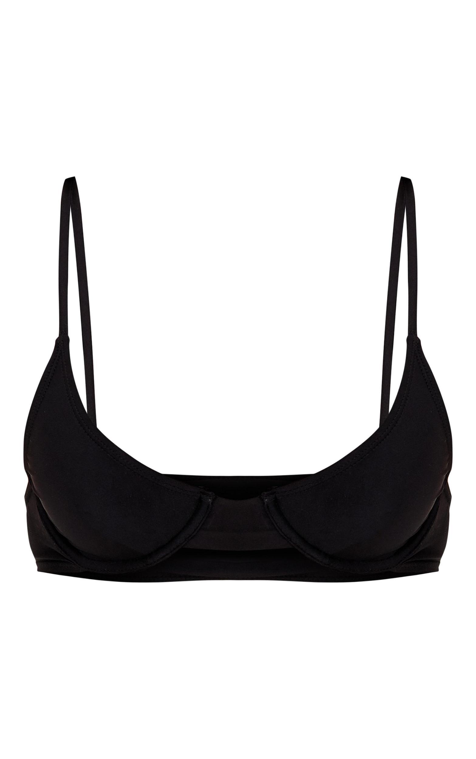 Black Underwired Mix & Match Bikini Top Product Image