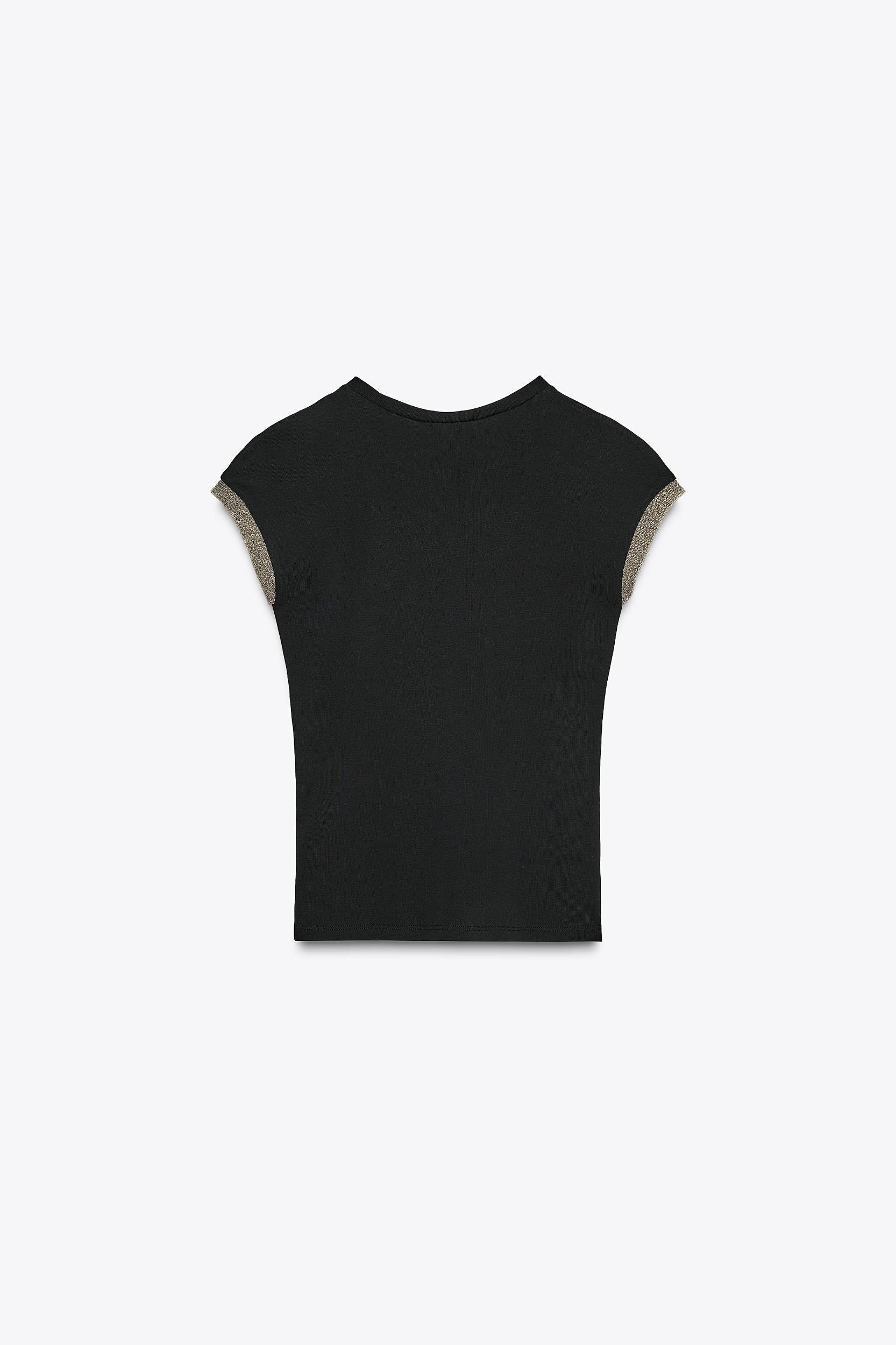 METALLIC THREAD T-SHIRT Product Image