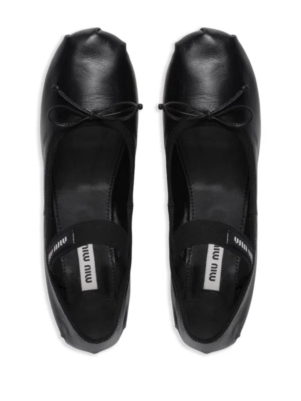logo-strap ballerina shoes Product Image