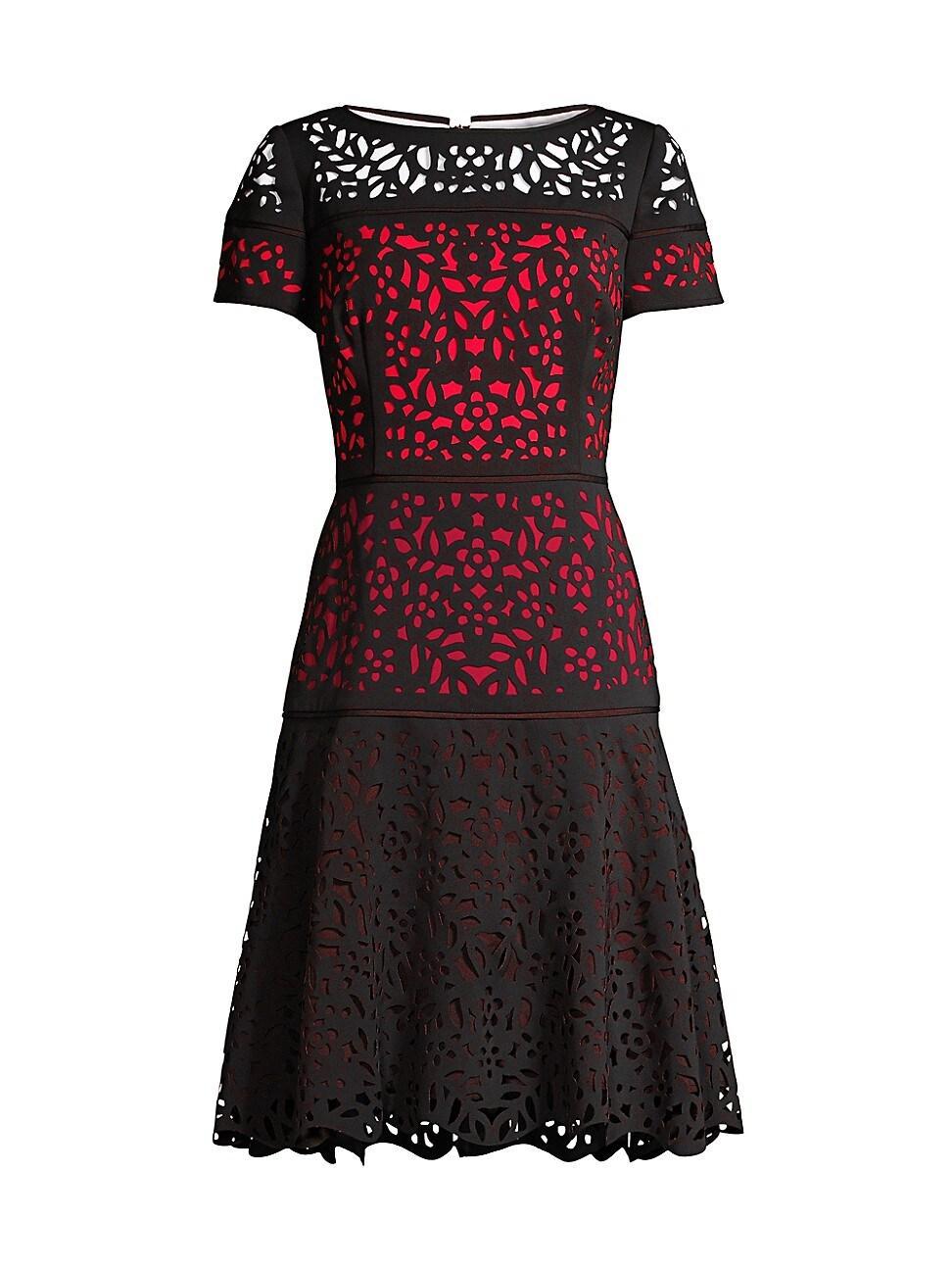 Womens Laser Cut Ombre Dress Product Image