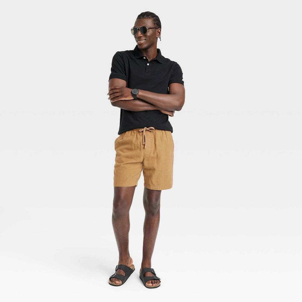 Men's Every Wear Polo Shirt - Goodfellow & Co™ Black L: Standard Fit, Short Sleeve Product Image