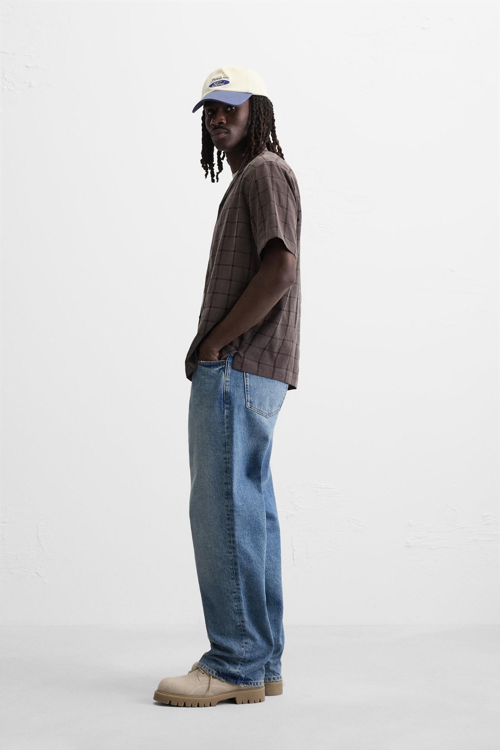 TEXTURED PLAID SHIRT Product Image