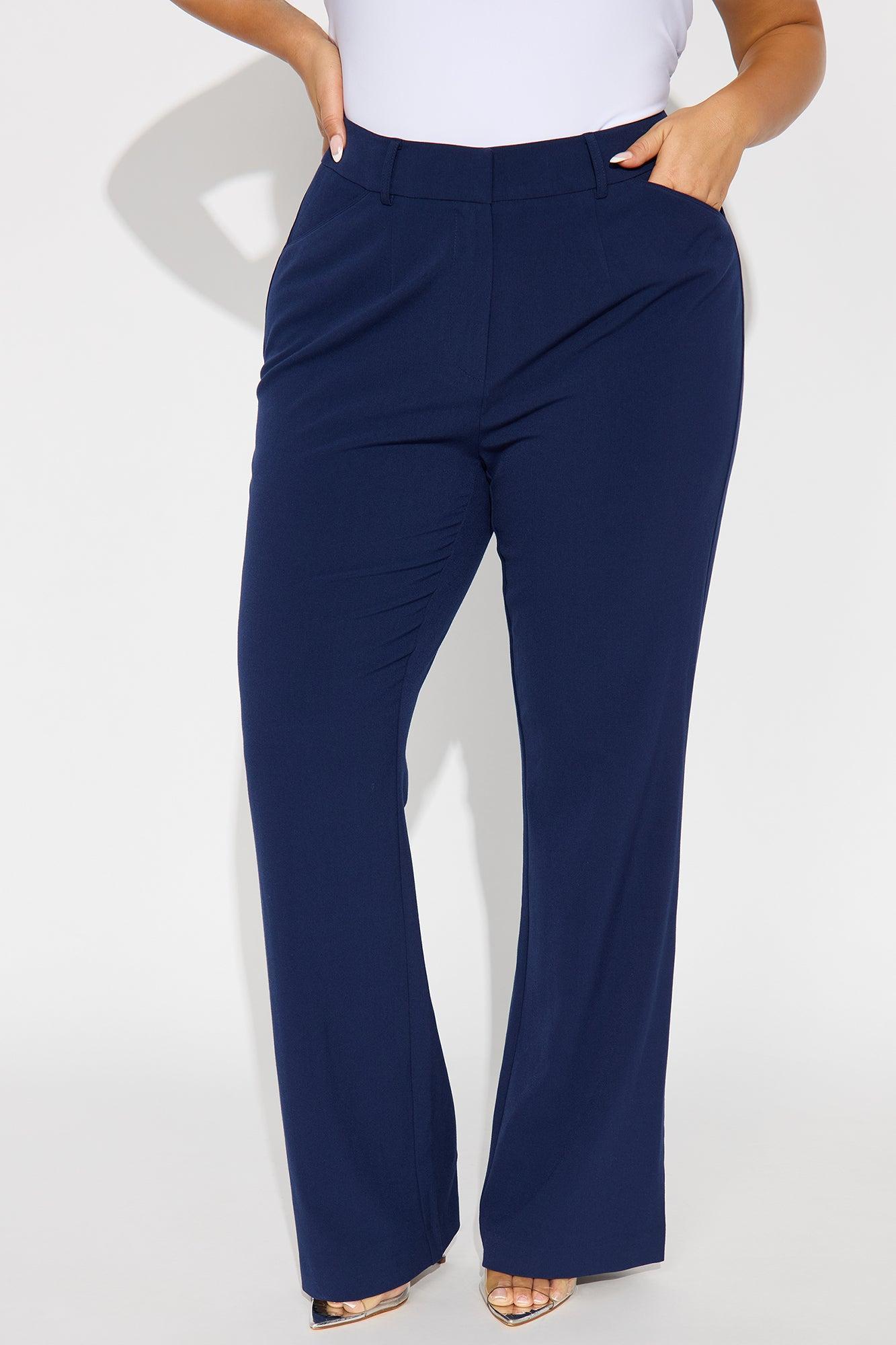 Tasha Dressy High Rise Pants - Navy Female Product Image