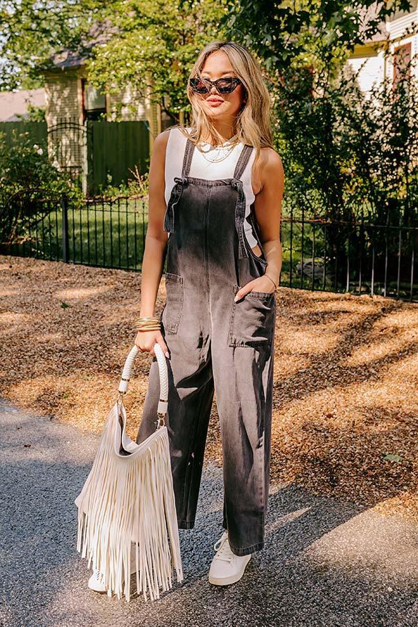The Adriana Denim Jumpsuit Product Image
