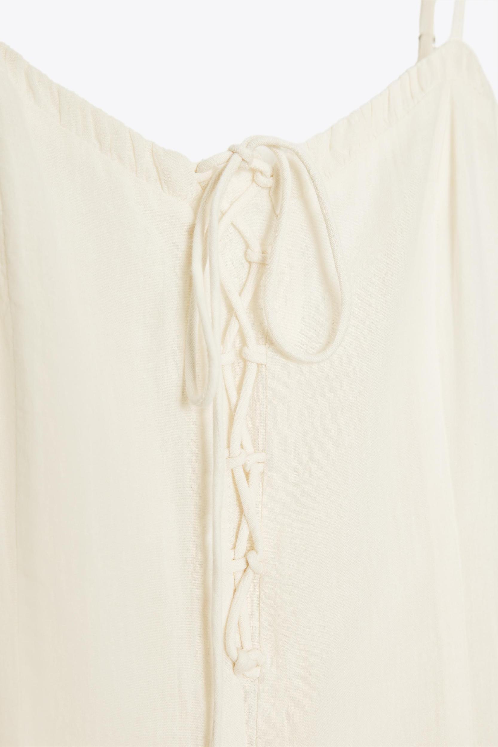 RUFFLED CHIFFON SHORT DRESS Product Image