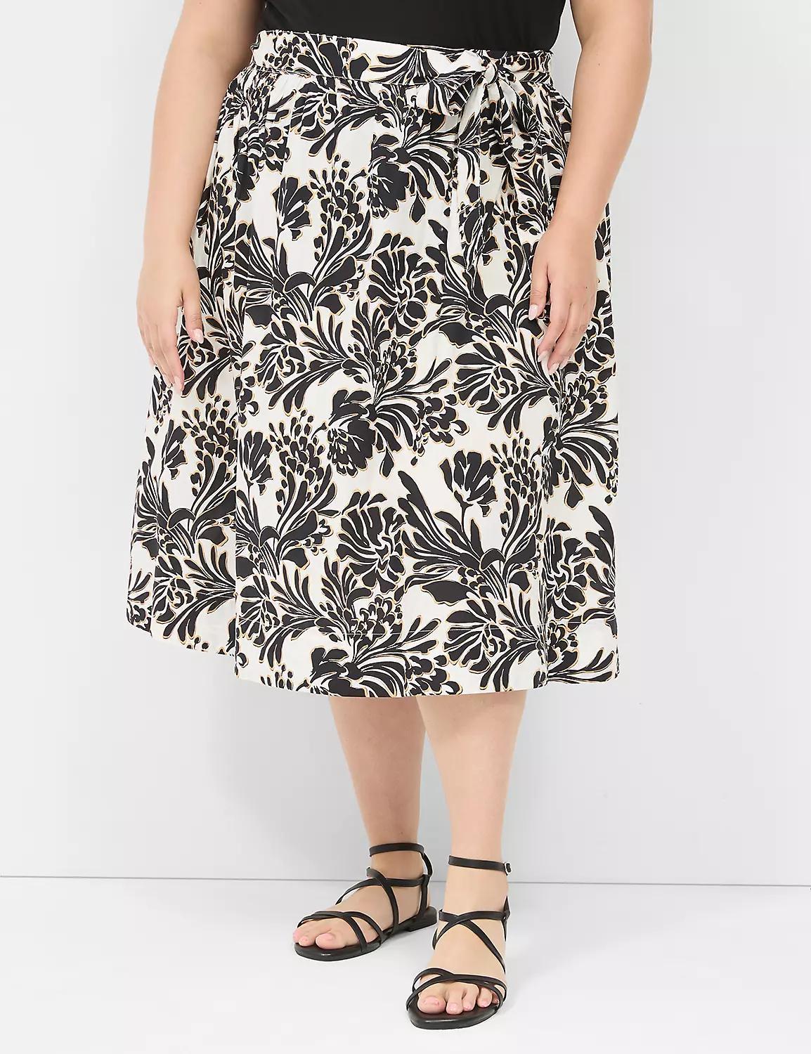 Printed Midi Skirt Product Image