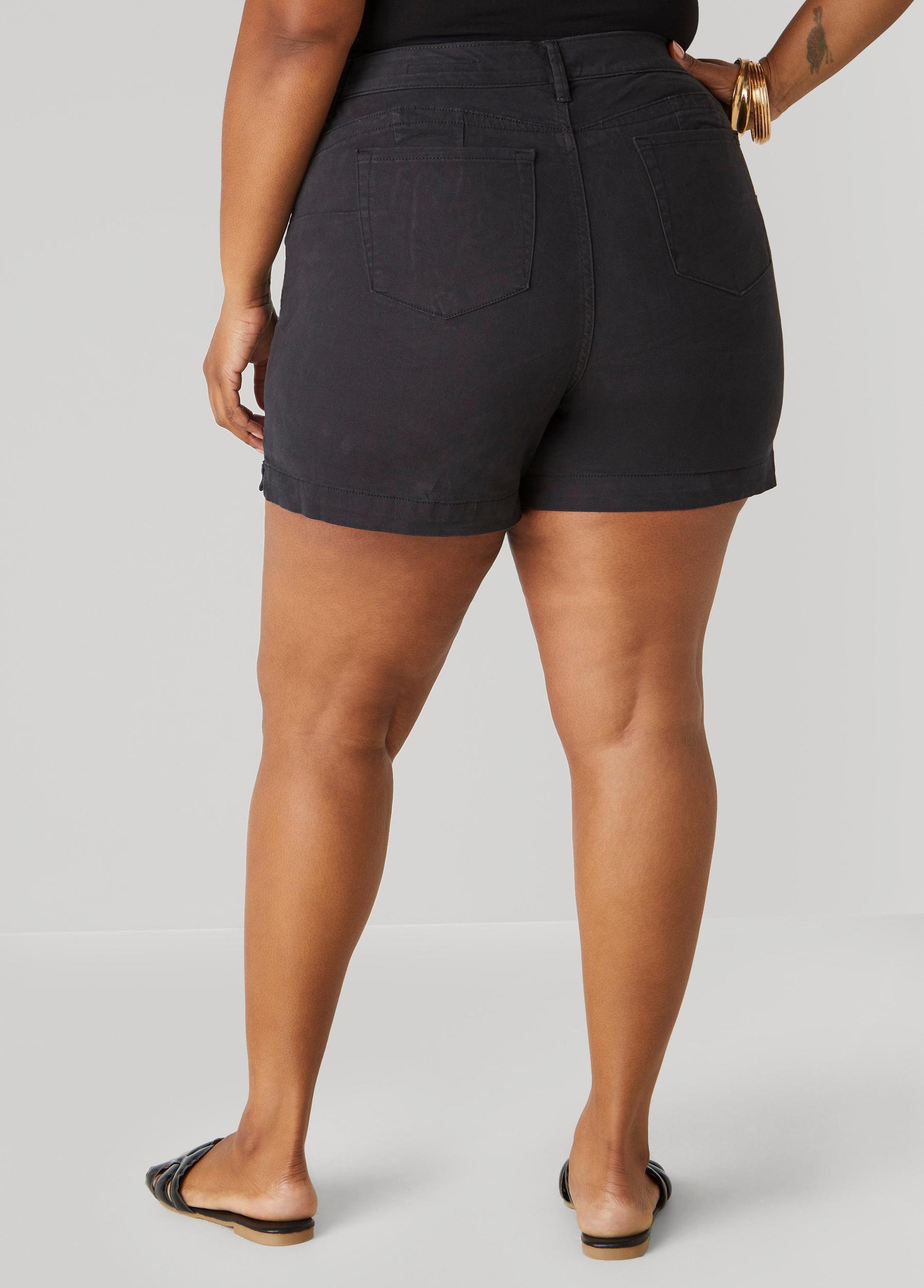 Mid Rise Denim Shorts Product Image