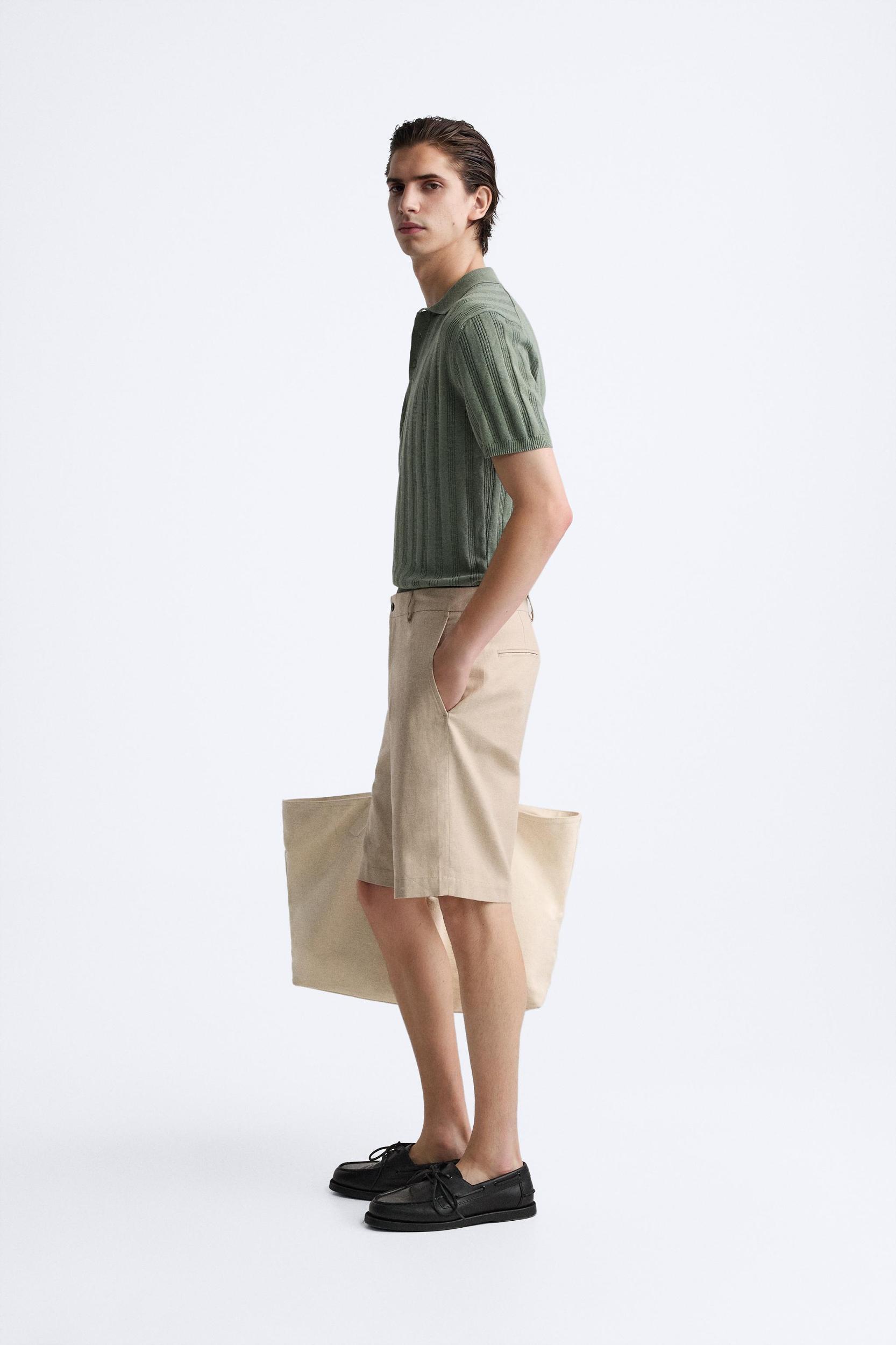 RIBBED KNIT POLO Product Image