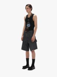 TWISTED WORKWEAR DENIM SHORTS in grey | JW Anderson US  Product Image