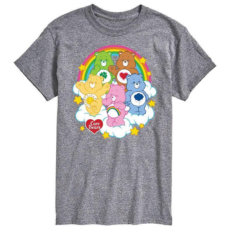 Big & Tall Care Bears Group On Clouds Graphic Tee, Men's, Size: Large Tall, Gray Product Image