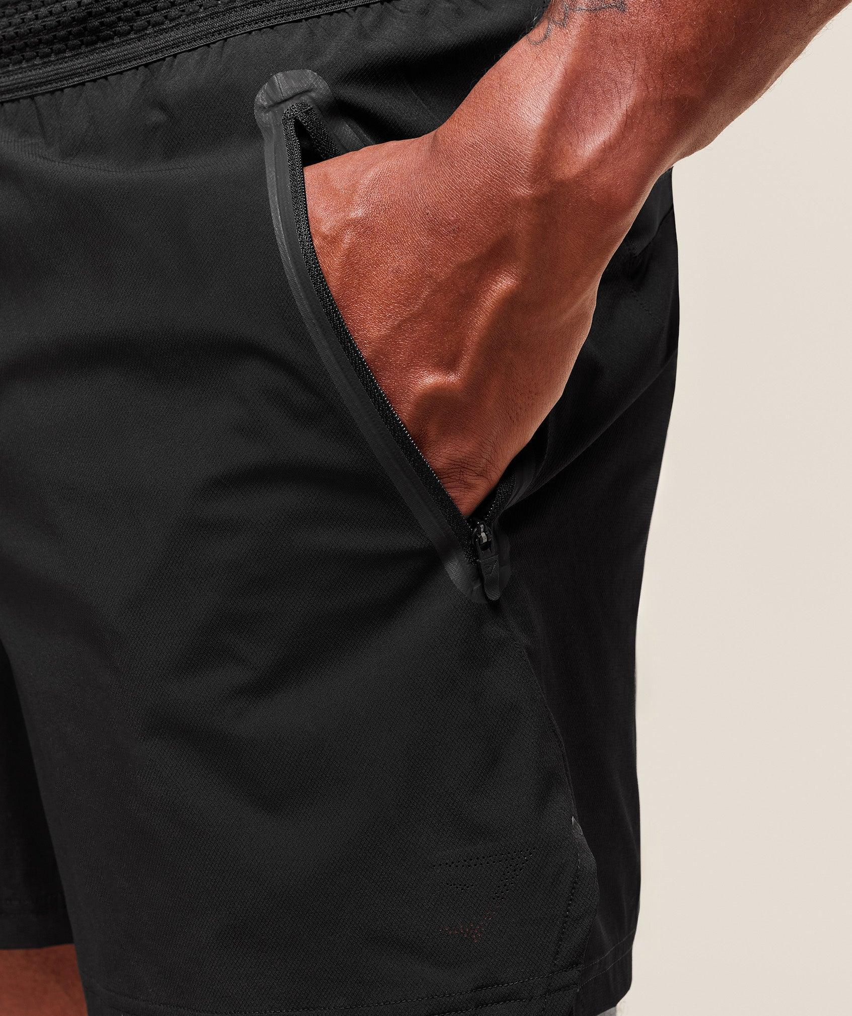 Gymshark Fit Elite 5" Shorts - Black Male Product Image