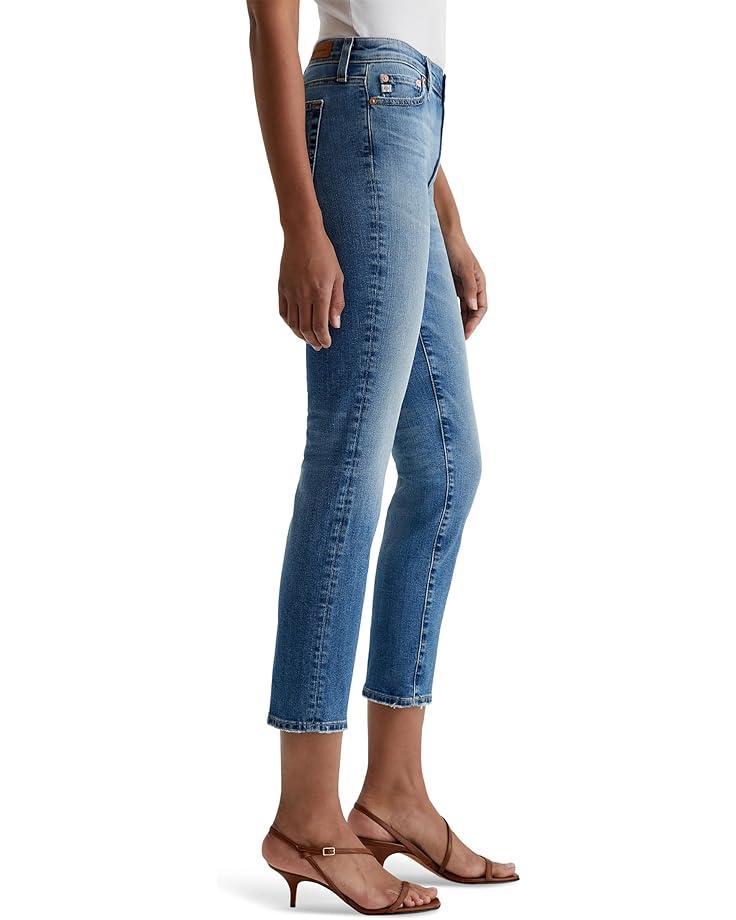 Mari Mid Rise Slim Straight Jeans in Oceanside Product Image