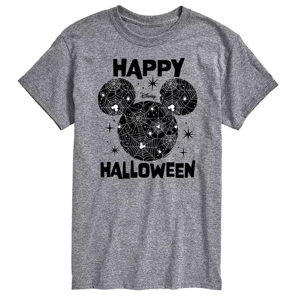 Disneys Mickey Mouse & Friends Big & Tall Happy Halloween Silhoette Graphic Tee, Mens Product Image