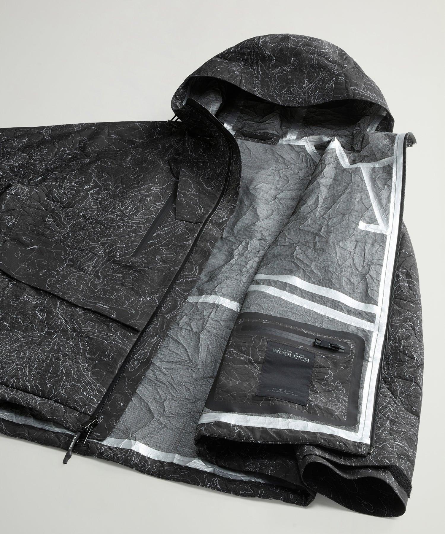 Todd Snyder x Woolrich 3-Layer Map Jacket in Black Product Image