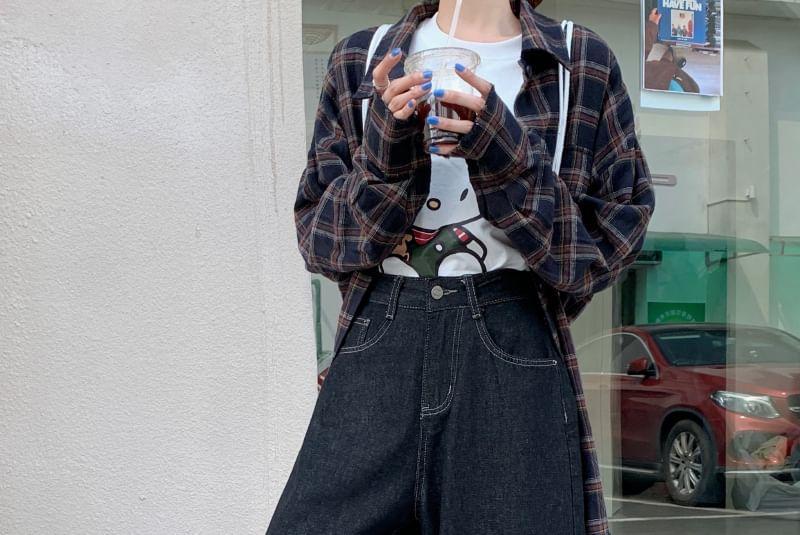 High Waist Wide Leg Jeans Product Image